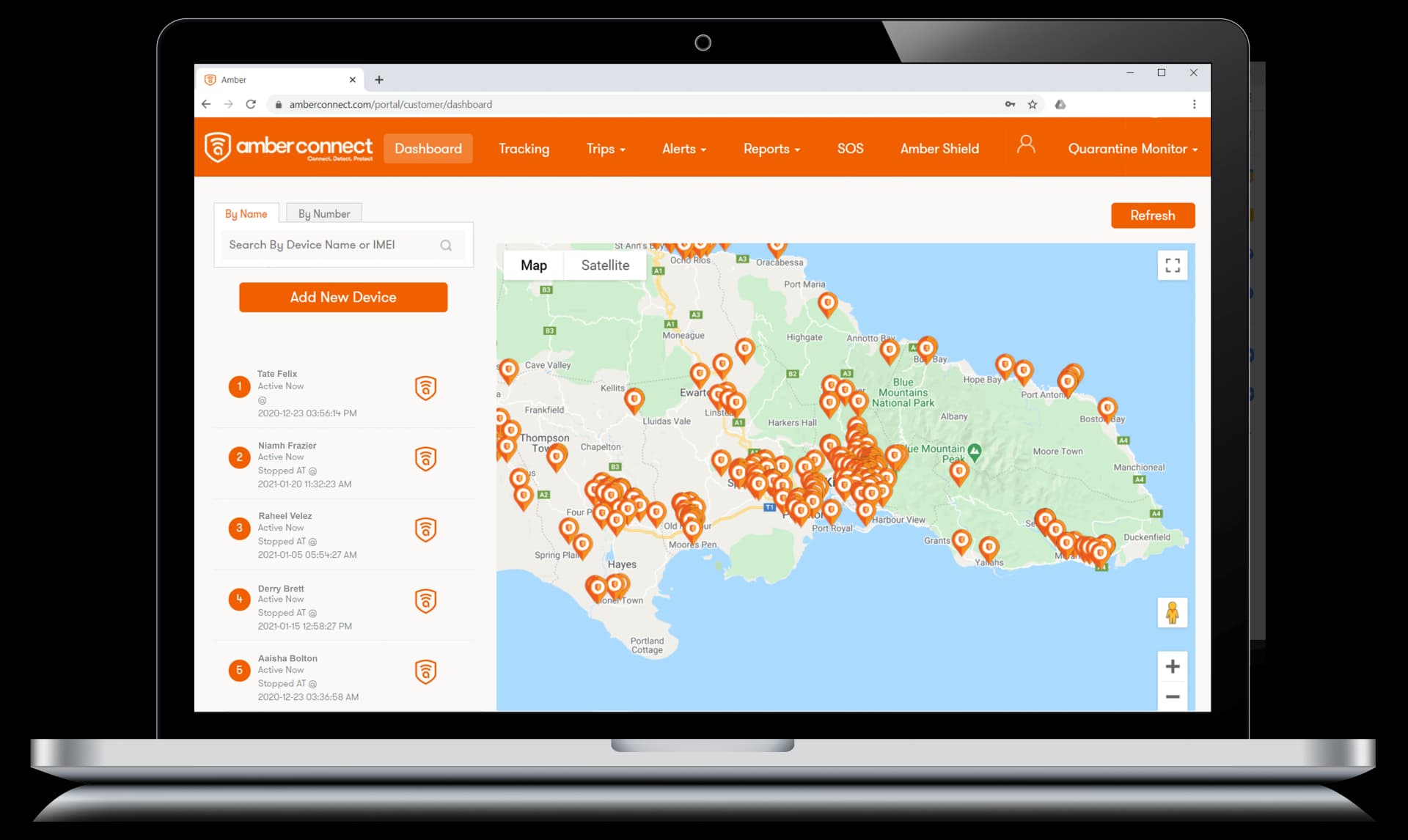 Quarantine Portal Dashboard