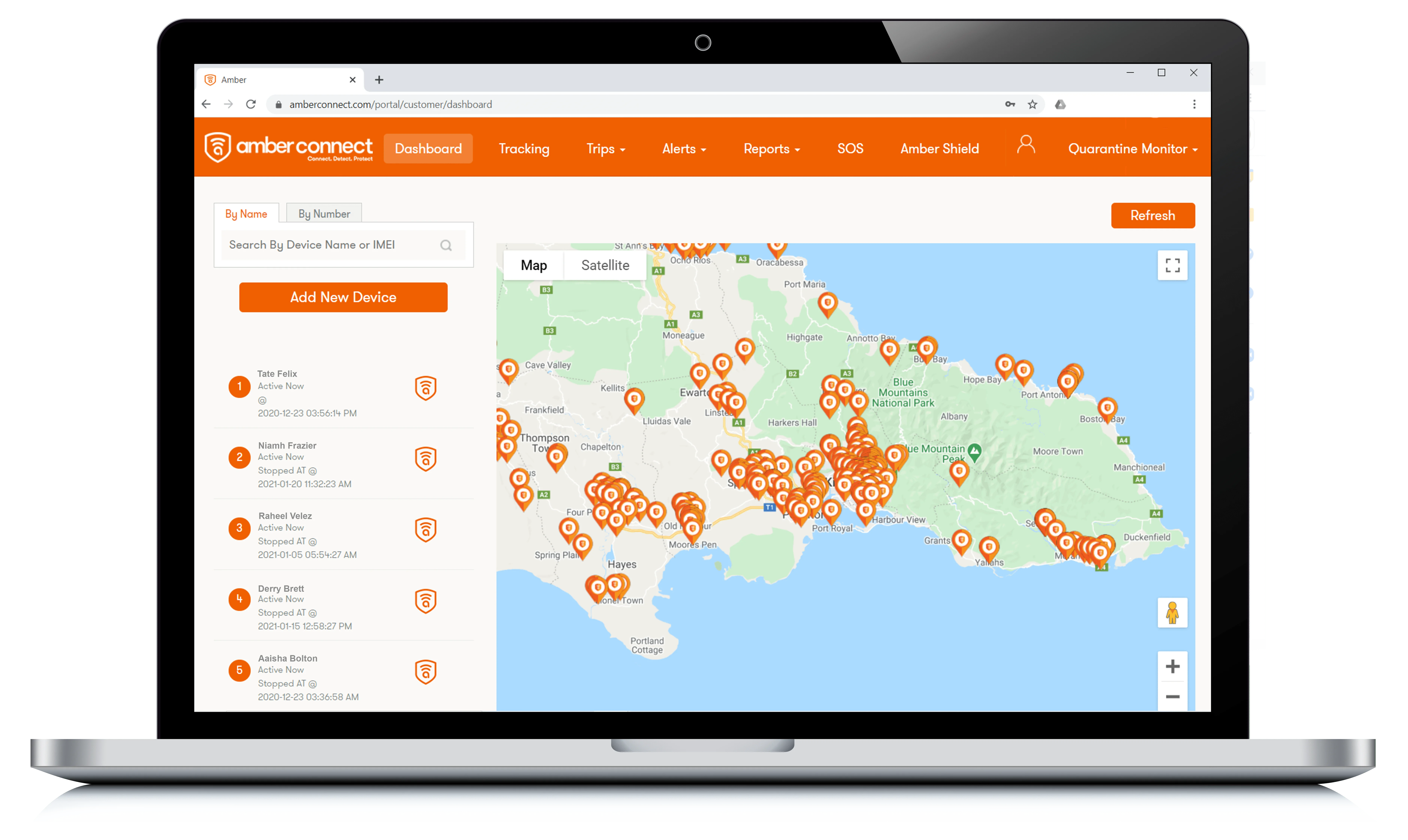 Quarantine Portal Dashboard