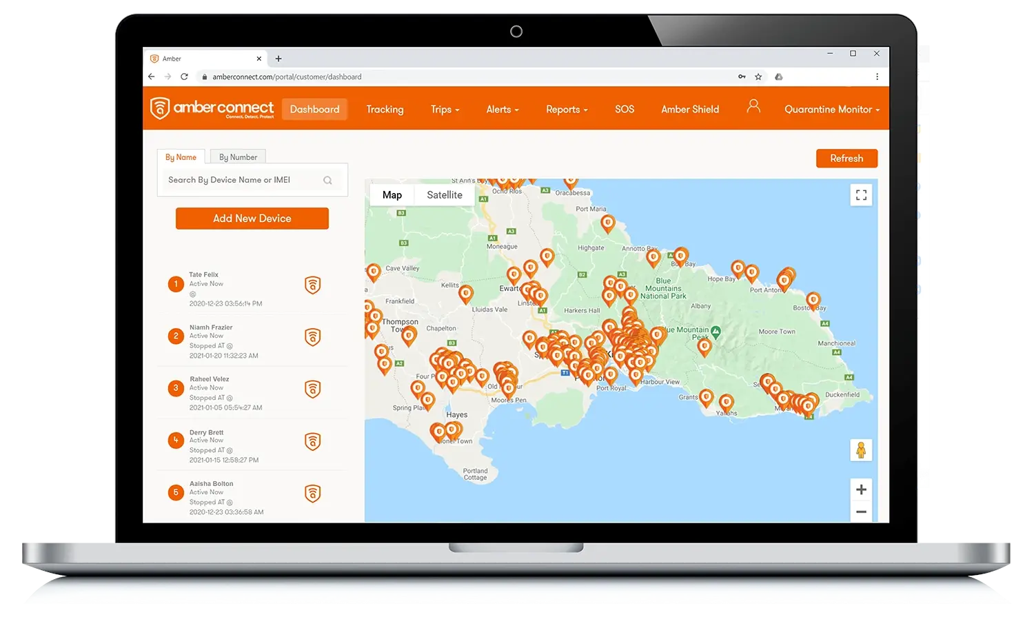 Quarantine Portal Dashboard